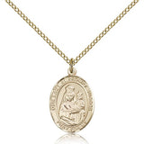 Our Lady of Prompt Succor Medal, Gold Filled, Medium - Gold-tone