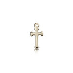 Cross Pendant, 14 Karat Gold - 14 KT Yellow Gold