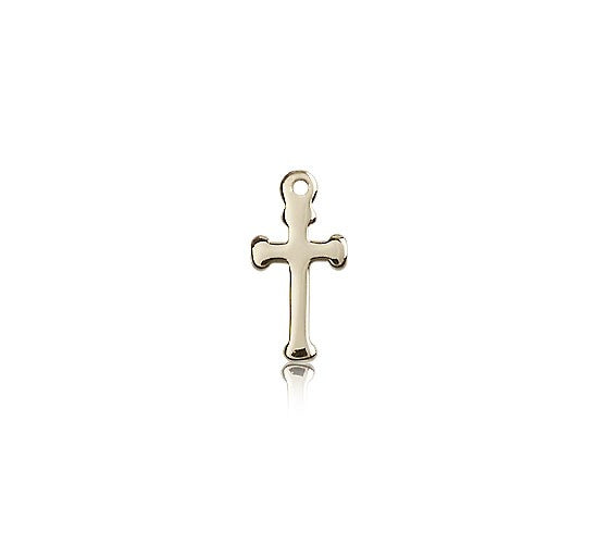 Cross Pendant, 14 Karat Gold - 14 KT Yellow Gold