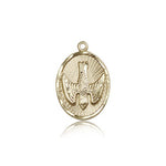 Holy Spirit Medal, 14 Karat Gold - 14 KT Yellow Gold