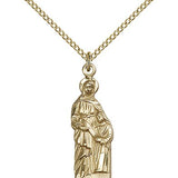 St. Ann Medal, Gold Filled - Gold-tone