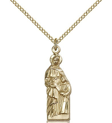 St. Ann Medal, Gold Filled - Gold-tone