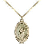 St. Christopher Medal, Gold Filled - Gold-tone