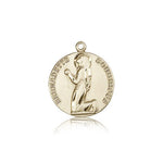 St. Bernadette Medal, 14 Karat Gold - 14 KT Yellow Gold