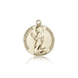 St. Bernadette Medal, 14 Karat Gold - 14 KT Yellow Gold