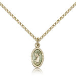 St. Christopher Medal, Gold Filled - Gold-tone