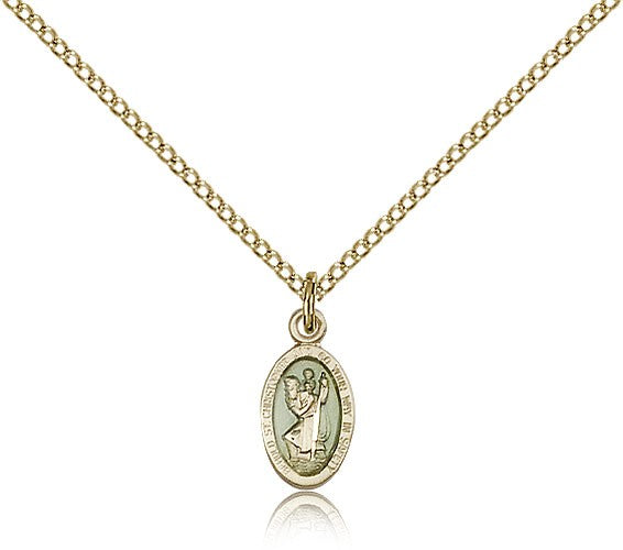 St. Christopher Medal, Gold Filled - Gold-tone