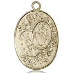 Miraculous Medal, 14 Karat Gold - 14 KT Yellow Gold