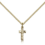 Crucifix Pendant, Gold Filled - Gold-tone