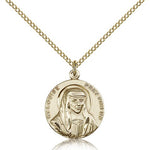 St. Louise Medal, Gold Filled - Gold-tone