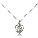 Guardian Angel Medal, Sterling Silver - 18&quot; 1.2mm Sterling Silver Chain + Clasp