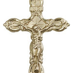Crucifix Pendant, 14 Karat Gold - 14 KT Yellow Gold