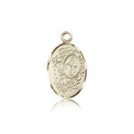 Miraculous Medal, 14 Karat Gold - 14 KT Yellow Gold