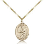 St. Jane of Valois Medal, Gold Filled, Medium - Gold-tone