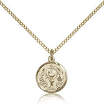 Communion Chalice Medal, Gold Filled - Gold-tone