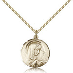 Sorrowful Mother Medal, Gold Filled - Gold-tone