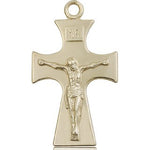 Celtic Crucifix Pendant, 14 Karat Gold - 14 KT Yellow Gold