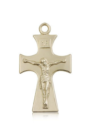 Celtic Crucifix Pendant, 14 Karat Gold - 14 KT Yellow Gold