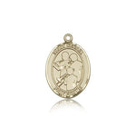 St. Cecilia Marching Band Medal, 14 Karat Gold, Medium - 14 KT Yellow Gold