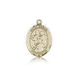 St. Cecilia Marching Band Medal, 14 Karat Gold, Medium - 14 KT Yellow Gold