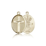 Air Force Cross Pendant, 14 Karat Gold - 14 KT Yellow Gold