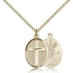 Air Force Cross Pendant, Gold Filled - Gold-tone