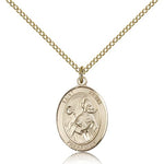 St. Kevin Medal, Gold Filled, Medium - Gold-tone