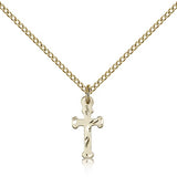 Cross Pendant, Gold Filled - Gold-tone