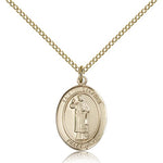 St. Stephen the Martyr Medal, Gold Filled, Medium - Gold-tone