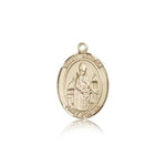 St. Walter of Pontnoise Medal, 14 Karat Gold, Medium - 14 KT Yellow Gold