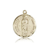 St. Jude Medal, 14 Karat Gold - 14 KT Yellow Gold