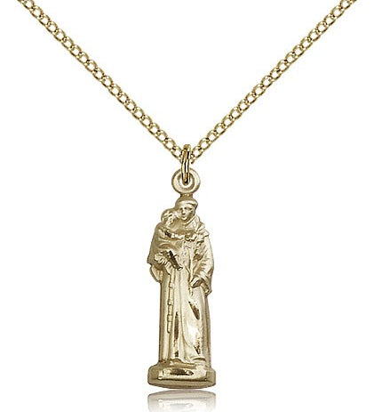 St. Anthony Medal, Gold Filled - Gold-tone