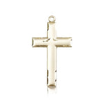 Cross Pendant, 14 Karat Gold - 14 KT Yellow Gold