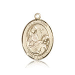 St. Fina Medal, 14 Karat Gold, Large - 14 KT Yellow Gold
