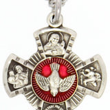 Women's 4 Way Necklace with Red Enamel