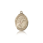 St. Bernard of Clairvaux Medal, 14 Karat Gold, Medium - 14 KT Yellow Gold