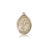 St. Bernard of Clairvaux Medal, 14 Karat Gold, Medium - 14 KT Yellow Gold