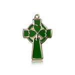 Celtic Cross Pendant, 14 Karat Gold - 14 KT Yellow Gold