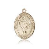 St. John Baptist De La Salle Medal, 14 Karat Gold, Large - 14 KT Yellow Gold