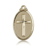 Cross Pendant, 14 Karat Gold - 14 KT Yellow Gold