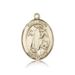 St. Elmo Medal, 14 Karat Gold, Large - 14 KT Yellow Gold