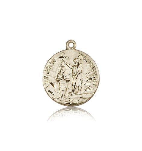 St. John the Baptist Medal, 14 Karat Gold - 14 KT Yellow Gold
