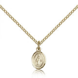 Miraculous Medal, Gold Filled - Gold-tone