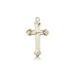 Cross Pendant, 14 Karat Gold - 14 KT Yellow Gold
