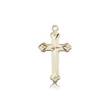 Cross Pendant, 14 Karat Gold - 14 KT Yellow Gold