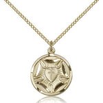 Lutheran Medal, Gold Filled - Gold-tone