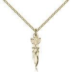 Menorah Star Fish Medal, Gold Filled - Gold-tone