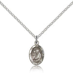 St. Anthony Medal, Sterling Silver - 18&quot; 1.2mm Sterling Silver Chain + Clasp