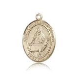 St. Catherine of Sweden Medal, 14 Karat Gold, Large - 14 KT Yellow Gold