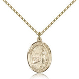 Our Lady of Lourdes Medal, Gold Filled, Medium - Gold-tone